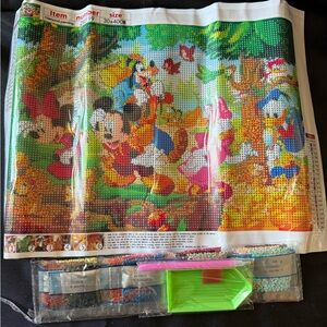 New Disney Characters Mickey Minnie Donald Daisy Goofy Diamond Art Kit